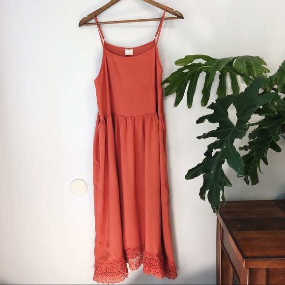 Free People Dresses & Skirts - Free People Intimately Midi Crochet Slip Dress
